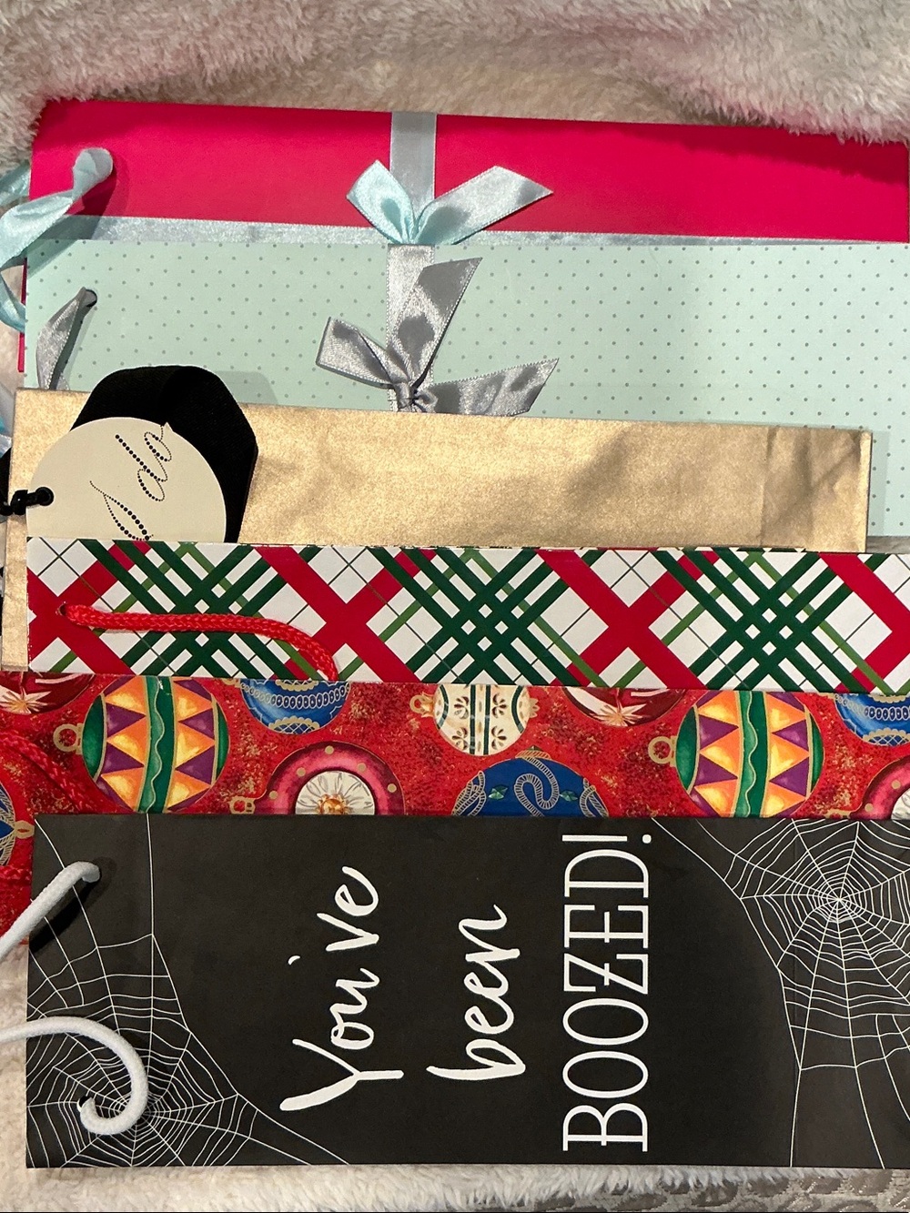 Wine Gift Bag Set - 6 Holiday & Gift Collection